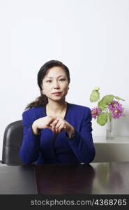 Portrait of a businesswoman sitting