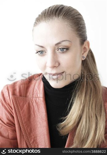Portrait of a charming attractive young woman