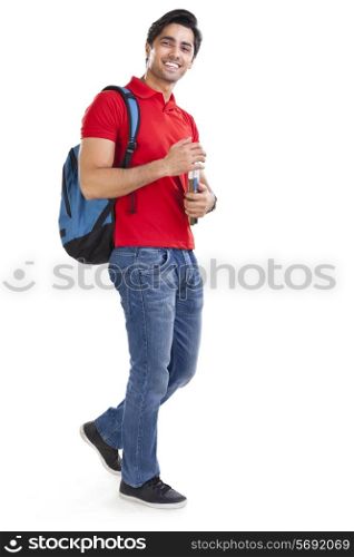 Portrait of a college student smiling