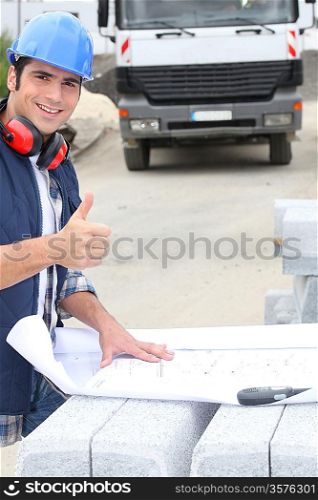 portrait of a construction worker