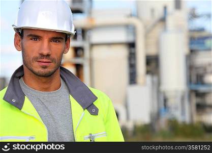 portrait of a construction worker