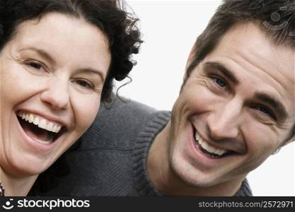 Portrait of a couple laughing