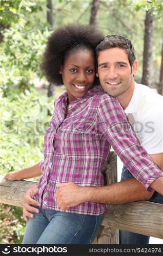 portrait of a couple outdoors