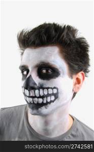 portrait of a creepy skeleton guy perfect for Carnival