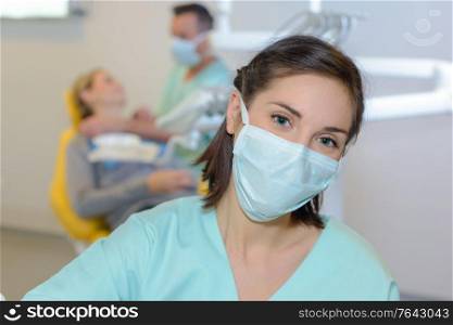 portrait of a dental assistant