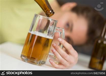 portrait of a drunken women