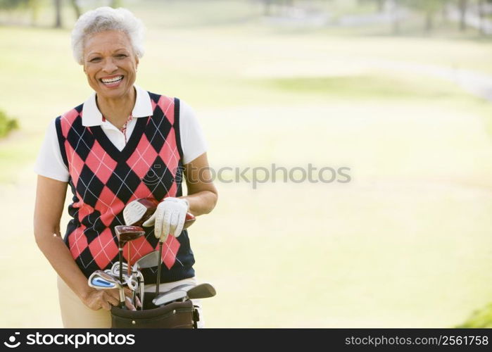 Portrait Of A Female Golfer