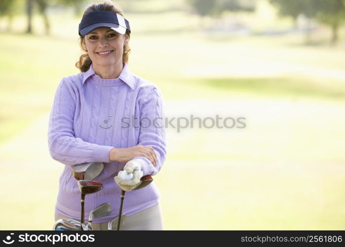 Portrait Of A Female Golfer