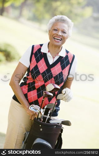 Portrait Of A Female Golfer