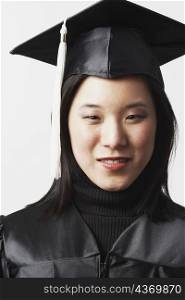 Portrait of a female graduate