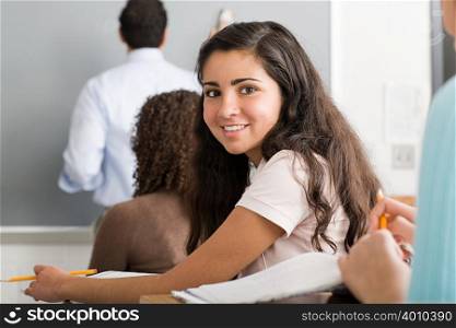 Portrait of a female high school student