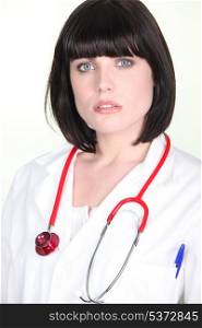 Portrait of a female hospital doctor