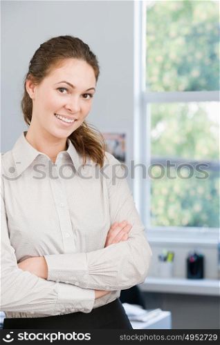 Portrait of a female office worker