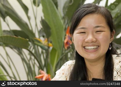 Portrait of a female office worker smiling