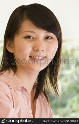 Portrait of a female office worker smiling