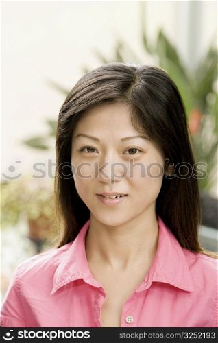 Portrait of a female office worker smiling