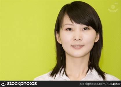 Portrait of a female office worker smiling