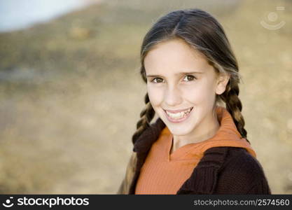 Portrait of a girl smiling