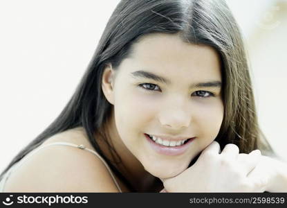 Portrait of a girl smiling