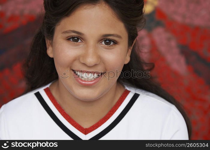 Portrait of a girl smiling