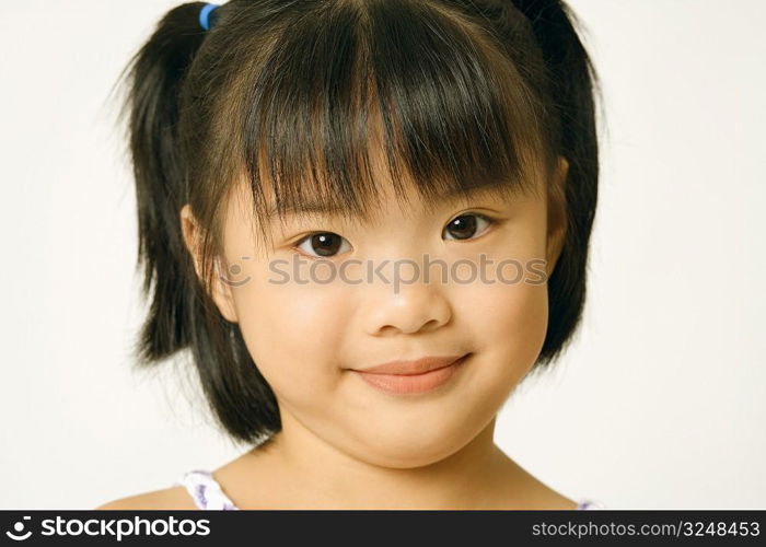 Portrait of a girl smiling