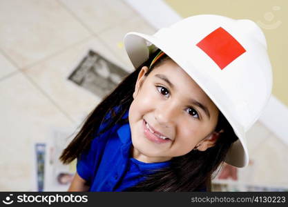 Portrait of a girl smiling