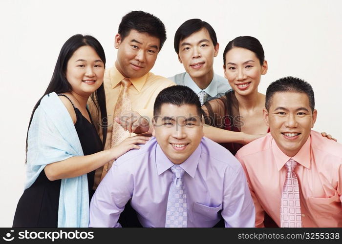 Portrait of a group of business executives posing