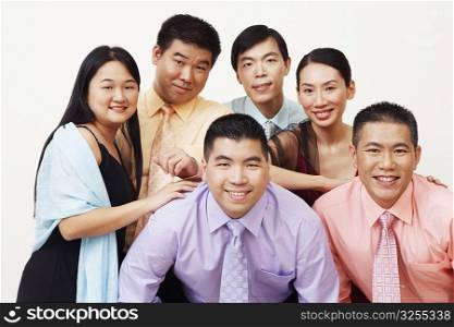 Portrait of a group of business executives posing