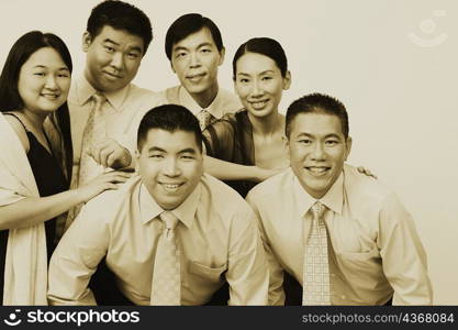 Portrait of a group of business executives posing