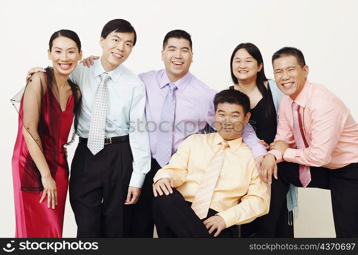 Portrait of a group of business executives posing