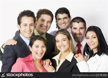 Portrait of a group of business executives smiling