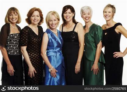 Portrait of a group of mature women standing together and smiling
