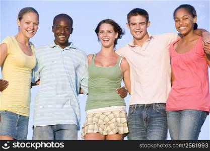 Portrait Of A Group Of Teenagers Outdoors