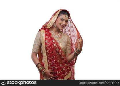 Portrait of a Gujarati bride