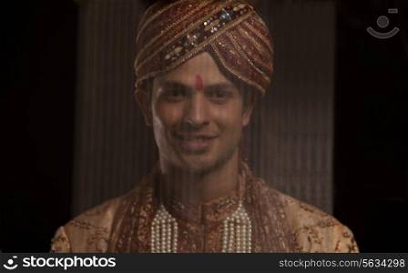 Portrait of a Gujarati groom