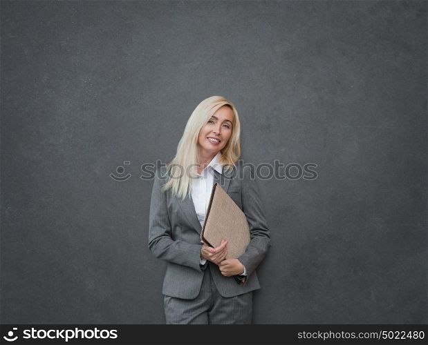 Portrait of a happy business woman smiling