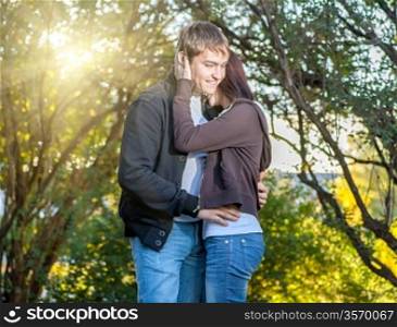 portrait of a happy couple love concept