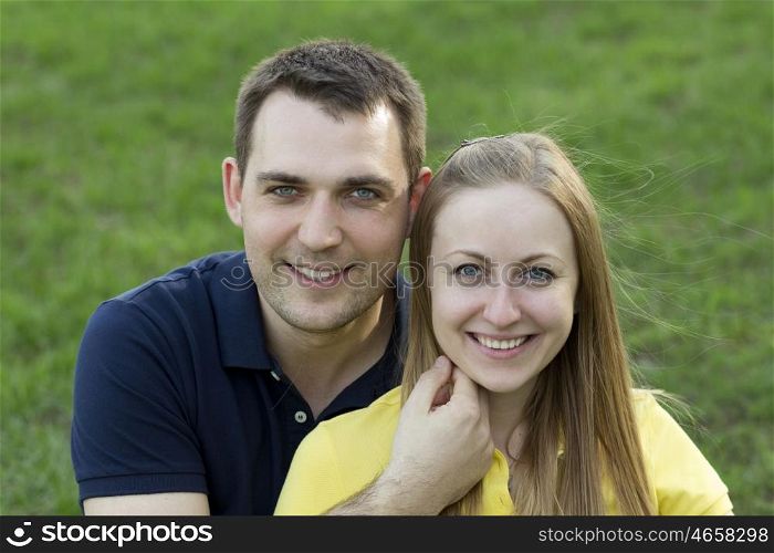 Portrait of a happy young couple