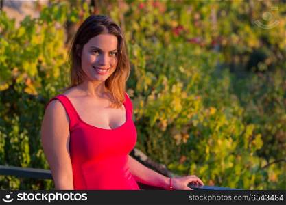 Portrait of a happy young woman, outdoor.. beautiful woman
