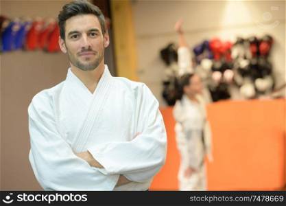 portrait of a judoka athlete