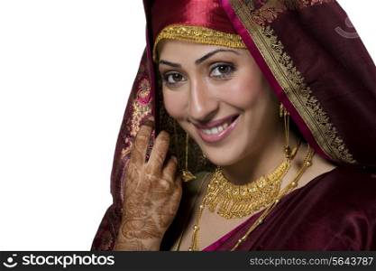 Portrait of a Kashmiri bride