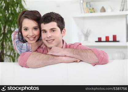 Portrait of a loving couple at home