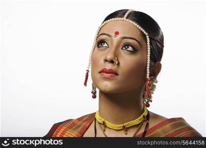 Portrait of a Maharashtrian bride