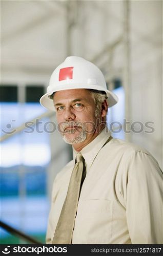 Portrait of a male architect looking confident