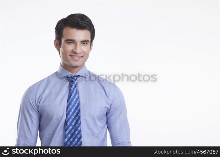 Portrait of a male executive smiling