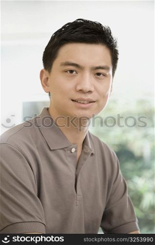 Portrait of a male office worker looking confident