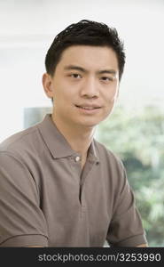 Portrait of a male office worker looking confident