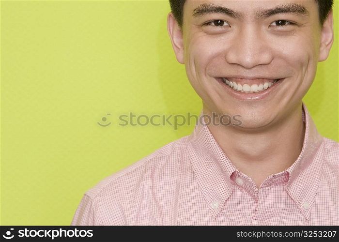 Portrait of a male office worker smiling
