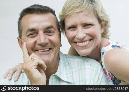 Portrait of a mature couple smiling