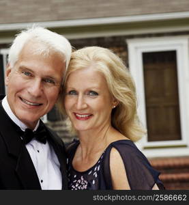 Portrait of a mature couple smiling